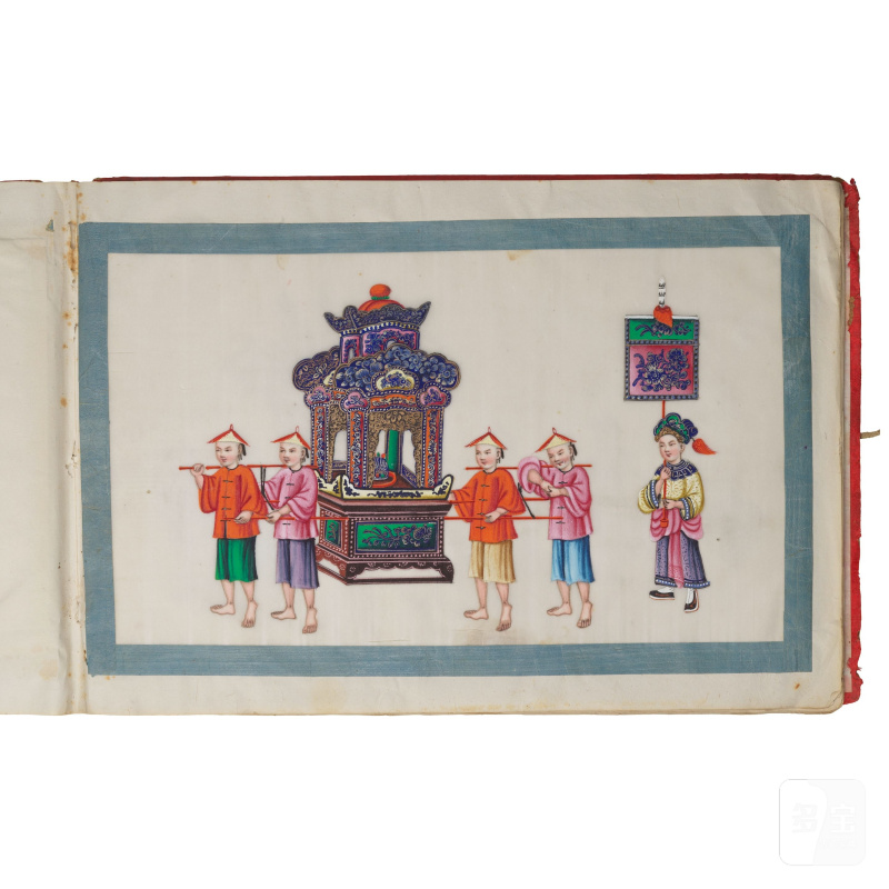 中國畫家 十九世紀 遊行圖冊頁十二開 設色紙本 | CHINESE ARTIST (19TH CENTURY) - 图18